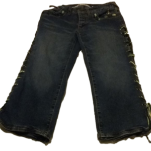 ⭐️ Host Pick ⭐️ X2  KIDS 7 Baby Phat Denim Capri Lace Up Leg  Pants